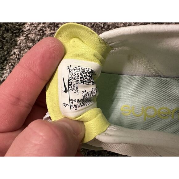 Nike White and Blue Athletic Shoes - Picture 6 of 6